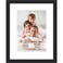 Icona Bay 8x10 Black Picture Frame with Removable Mat for 5x7 Photo Modern Style Engineered Wood Frame Table Top or Wall Mount Bliss Collection