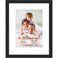 Icona Bay 8x10 Black Picture Frame with Removable Mat for 5x7 Photo Modern Style Engineered Wood Frame Table Top or Wall Mount Bliss Collection
