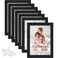 Icona Bay 5x7 Picture Frames Black 12 Pack Modern Style Engineered Wood Frames Table Top or Wall Mount Bliss Collection