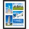 Icona Bay 11x14 Black Collage Picture Frame with Removable Mat for 54x6 Photos Modern Style Engineered Wood Frame Wall Mount Only Bliss Collection