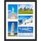Icona Bay 11x14 Black Collage Picture Frame with Removable Mat for 54x6 Photos Modern Style Engineered Wood Frame Wall Mount Only Bliss Collection