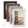 BAIJIALI 4x6 Picture Frame Distressed Farmhouse Wood Pattern Set of 4Display 35x5 with Mat or 4x6 Without MatMulticolour