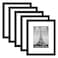upsimples 8x10 Picture Frame Set of 5 Display Pictures 5x7 with Mat or 8 x 10 Without Wall Gallery Photo Frames Black