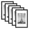 upsimples 8x12 Picture Frame Set of 5 Display Pictures 6x8 with Mat or 8 x 12 Without Wall Gallery Photo Frames Black
