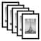 upsimples 8x12 Picture Frame Set of 5 Display Pictures 6x8 with Mat or 8 x 12 Without Wall Gallery Photo Frames Black
