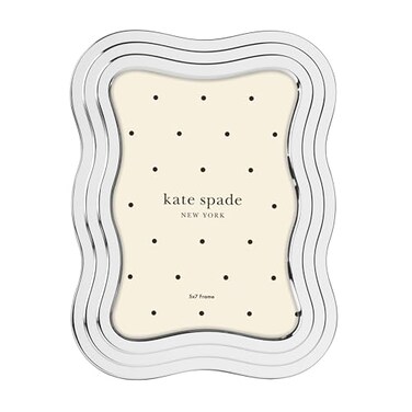 kate spade new york South Street Picture Frame Silver 5 x 7 Wavy