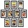 upsimples 4x6 Picture Frame Set of 10 Display Pictures 35x5 with Mat or 4x6 Without Multi Photo Frames Collage for Wall or Tabletop Display Black