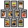 upsimples 4x6 Picture Frame Set of 10 Display Pictures 35x5 with Mat or 4x6 Without Multi Photo Frames Collage for Wall or Tabletop Display Black