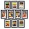 upsimples 4x6 Picture Frame Set of 10 Display Pictures 35x5 with Mat or 4x6 Without Multi Photo Frames Collage for Wall or Tabletop Display Black