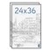 MCS Original Poster Frame 24x36 Black Lightweight Vertical Horizontal Wall Hanging Large Picture Frame for Posters Art Prints Gallery Wall 2Pack