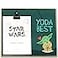 Open Road Brands Disney Star Wars Yoda Best Wood Photo Clip Frame for 5x7 Picture Cute Star Wars Decoration Great Gift Idea