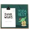Open Road Brands Disney Star Wars Yoda Best Wood Photo Clip Frame for 5x7 Picture Cute Star Wars Decoration Great Gift Idea