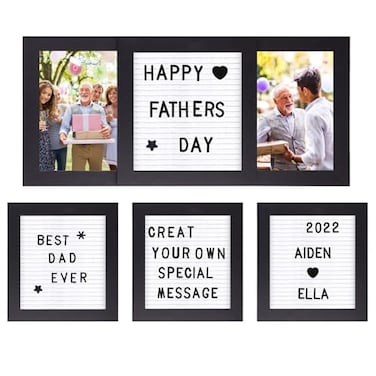 Ithmahco Fathers Day Picture Frame Dad Picture Frame From Daughter Son Kids 4x6 Personalized Pictures Frame Solid Wood Dad Photo Frames First Fathers Day Frames For Grandpa Grandfather