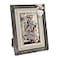 Sapowerntus 4x6 Rustic Picture Frames Wood Farmhouse Cute Heart Love Solid Wooden Photo Frame Lace Bow Boho Wall Decor Hanging Tabletop Mother Grandma Family Wedding Gift