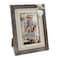 Sapowerntus 4x6 Rustic Picture Frames Wood Farmhouse Cute Heart Love Solid Wooden Photo Frame Lace Bow Boho Wall Decor Hanging Tabletop Mother Grandma Family Wedding Gift