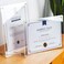 Halyuhn 85 x 11 Acrylic Picture Frame 2Pack Acrylic Photo Frame A4 Letter Size Clear Certificate Frames 85 x 11 Picture Frame for Tabletop Display Degree Certificate and Family Portraits