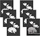 Americanflat Front Loading 85x11 Picture Frame with ShatterResistant Glass Set of 6 Metropolitan Collection Photo Frame for Tabletop and Wall Display Black