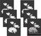 Americanflat Front Loading 85x11 Picture Frame with ShatterResistant Glass Set of 6 Metropolitan Collection Photo Frame for Tabletop and Wall Display Black