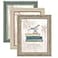 XUANLUO 3 Pack 8x10 Inch Picture Frames Farmhouse Rustic Vintage Distressed Wood Grain Photo Frame with HD plastic cover for Table Top Display and Wall Hanging
