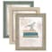 XUANLUO 3 Pack 8x10 Inch Picture Frames Farmhouse Rustic Vintage Distressed Wood Grain Photo Frame with HD plastic cover for Table Top Display and Wall Hanging