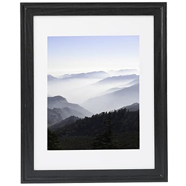 Medog 11x14 Picture FrameDisplay Pictures 8x10 or 11x14 Arc Ultra Wide Edge Document Gallery Certificate Frame Wood