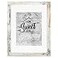 Califortree Rustic White 11x14 Picture Frame Display Photos 8x10 with Mat or 11x14 Without Mat HD Glass Inside Display for Wall
