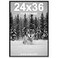 Americanflat 24x36 Poster Frame with Polished Plexiglass Streamline Collection Thin Border Picture Frame for Wall Display Hanging Hardware Included Black