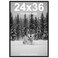 Americanflat 24x36 Poster Frame with Polished Plexiglass Streamline Collection Thin Border Picture Frame for Wall Display Hanging Hardware Included Black
