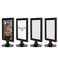 ALBEN Double Sided Standing Picture Frames Black 4 count 4x6 Inch Pedestal Photo Frame with Inserts and Base 2 Sided Frame for Vertical Display
