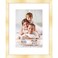 Icona Bay 8x10 Gold Picture Frame with Removable Mat for 5x7 Photo Modern Style Engineered Wood Frame Table Top or Wall Mount Bliss Collection