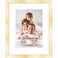 Icona Bay 8x10 Gold Picture Frame with Removable Mat for 5x7 Photo Modern Style Engineered Wood Frame Table Top or Wall Mount Bliss Collection