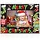 party greeting Merry Christmas Ceramic Photo Frame Winter Decorations Holiday Gifts Horizontally Used Christmas Gift 4x6inch Frame Suitable for Desktop UseBlack Merry Christmas
