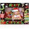 party greeting Merry Christmas Ceramic Photo Frame Winter Decorations Holiday Gifts Horizontally Used Christmas Gift 4x6inch Frame Suitable for Desktop UseBlack Merry Christmas