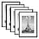 upsimples A3 Picture Frame Set of 5 Display Pictures 83x117 with Mat or 117x165 Without Wall Gallery Poster Frames Black