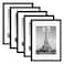 upsimples A3 Picture Frame Set of 5 Display Pictures 83x117 with Mat or 117x165 Without Wall Gallery Poster Frames Black