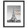upsimples 11x14 Picture Frame Display Pictures 8x10 with Mat or 11x14 Without Mat Wall Hanging Photo Frame Black 1 Pack