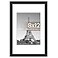 upsimples 8x12 Picture Frame Display Pictures 6x8 with Mat or 8x12 Without Wall Hanging Photo Frames Black 1 Pack