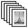 upsimples 10x12 Picture Frame Set of 5 Display Pictures 7x9 with Mat or 10x12 Without Wall Gallery Poster Frames Black