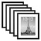 upsimples 10x12 Picture Frame Set of 5 Display Pictures 7x9 with Mat or 10x12 Without Wall Gallery Poster Frames Black
