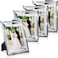 Bucherry 4 Pack 5x7 Silver Picture Frame Crystal Wedding Picture Frames Mirrored Sparkle Glass Photo Frame Christmas Glitter Silver Photo Frames for Tabletop Display Home Wedding
