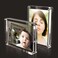 Vowcarol Acrylic Picture Frames 25x35 inches Small Picture Frame Magnetic Photo Display Holder Desktop Frameless Picture Display Wallet Size Picture Frames 2x3