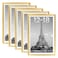upsimples 12x18 Picture Frame Set of 5 Display Pictures 11x17 with Mat or 12 x 18 Without Wall Gallery Poster Frames Gold