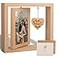 ISHINE Rotating Floating Let the Adventure Begins Picture Frame Engagement Gifts for Couples Rustic 4x6 Floating Picture Frames Cool Wedding Bride to Be Bridal Shower Gifts for Couples Unique 2023 Rom