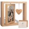 ISHINE Rotating Floating Let the Adventure Begins Picture Frame Engagement Gifts for Couples Rustic 4x6 Floating Picture Frames Cool Wedding Bride to Be Bridal Shower Gifts for Couples Unique 2023 Rom