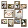 xnlkros Picture Frame Set 10 pack Farmhouse Photo Frames Gallery Wall Frame Collage with Two 8x10 Four 5x7 Four 4x6 Photo Frame set in 3 Different Finishes Picture Frames For Wall or DeskRustic Brown