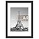 upsimples A4 Picture Frame Display Pictures 6x8 with Mat or 83 x 117 Without Wall Hanging Photo Frames Black 1 Pack