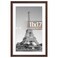 upsimples 11x17 Picture Frame Display Pictures 9x15 with Mat or 11 x 17 Without Wall Hanging Poster Frames Brown 1 Pack