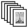 upsimples 85x11 Picture Frame Set of 5 Display Pictures 6x8 with Mat or 85 by 11 Without Wall Gallery Photo Frames Black