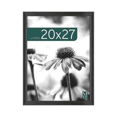 MCS Studio Gallery Classic 20x27 Poster Frame Black Woodgrain Engineered Wood Vertical Horizontal Wall Hanging Large Picture Frame for Photos Posters Art Prints 1Pack