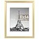 upsimples 11x14 Picture Frame Display Pictures 8x10 with Mat or 11x14 Without Mat Wall Hanging Photo Frame Gold 1 Pack